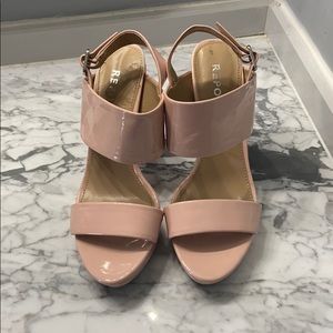 Pale pink platforms